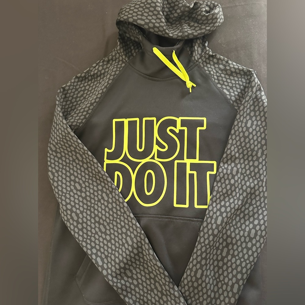 Nike Black and Yellow Hoodie